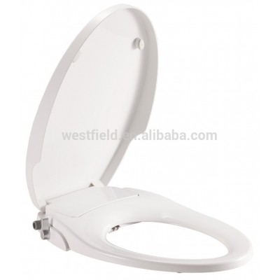 Intelligent Bathroom self-cleaning non-electric PP bidet toilet seat with Dual Nozzles Sprayer toilet seat